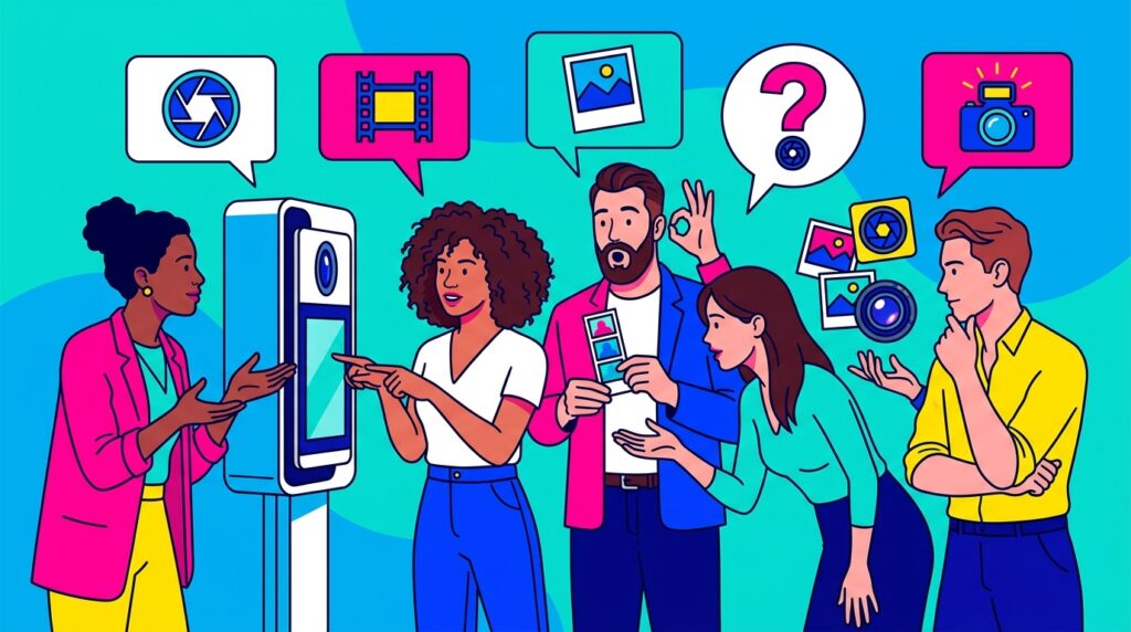 découvrez notre foire aux questions complète sur le photobooth professionnel pour tout savoir et réussir vos événements avec style et simplicité.