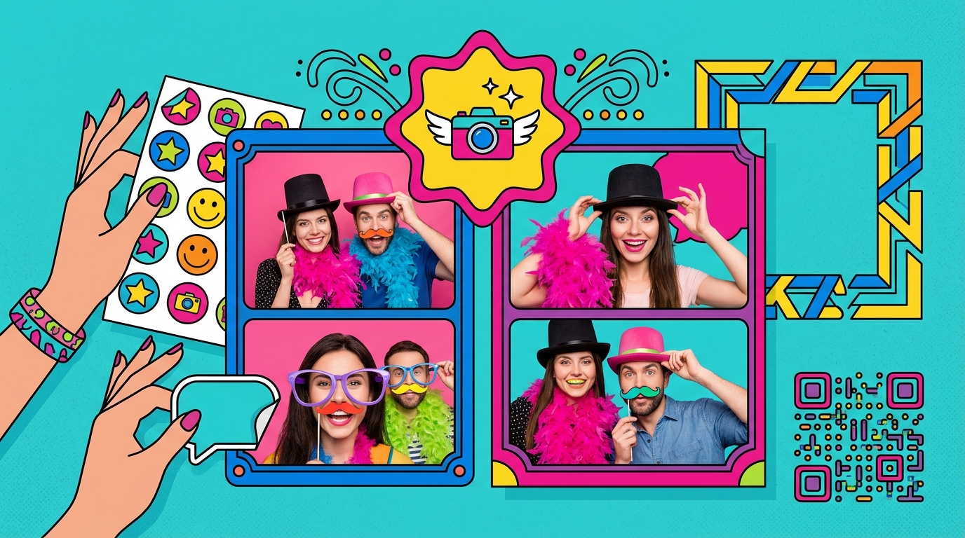 découvrez notre guide complet pour personnaliser votre photobooth avec logo, cadre, qr code et stickers afin de créer une expérience unique et mémorable.