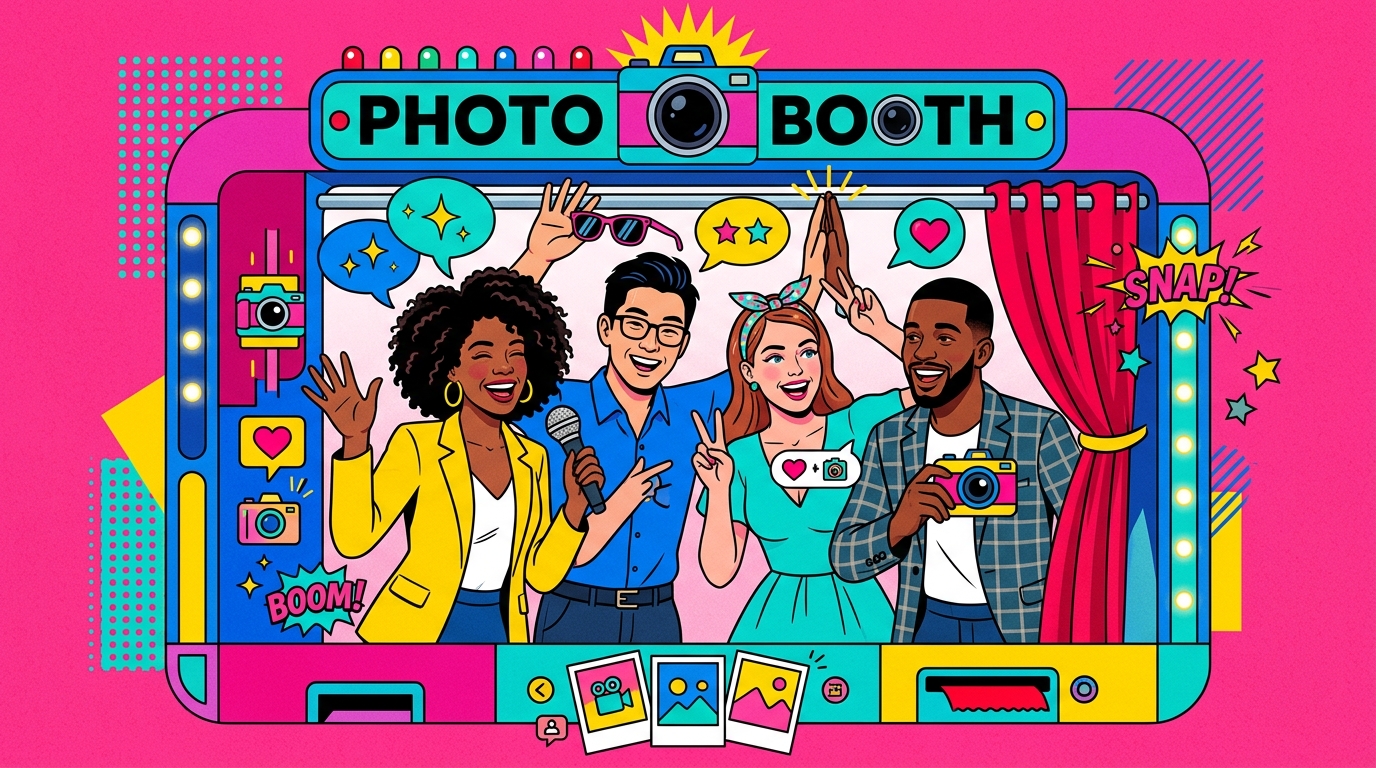 découvrez comment un photobooth peut valoriser les événements médias de votre agence rp, en créant des souvenirs mémorables et en boostant l'engagement.
