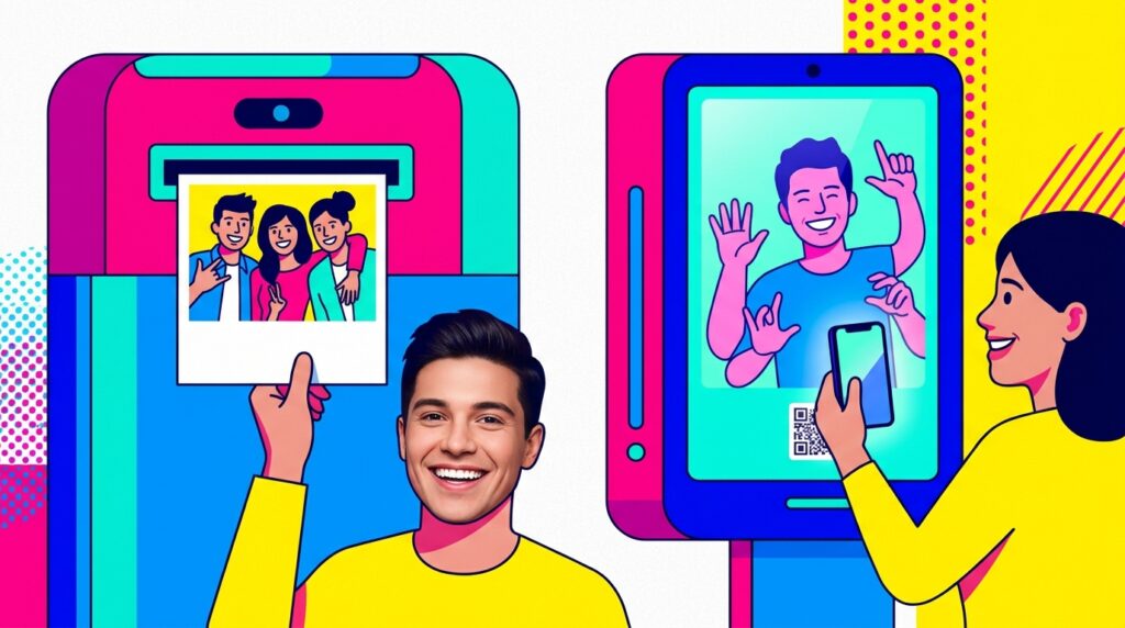 découvrez comment choisir entre un photobooth avec ou sans impression selon le type d'événement, pour capturer des moments inoubliables adaptés à vos besoins.