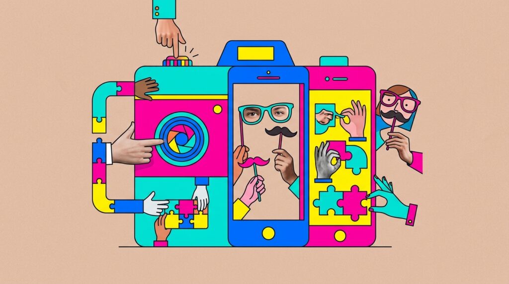 découvrez notre selfie booth idéal pour dynamiser vos soirées de networking et capturer des moments mémorables entre professionnels.