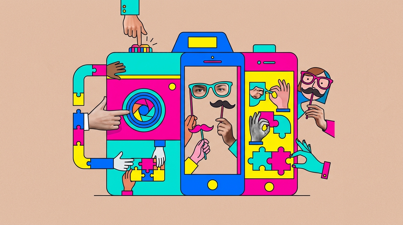 découvrez notre selfie booth idéal pour dynamiser vos soirées de networking et capturer des moments mémorables entre professionnels.